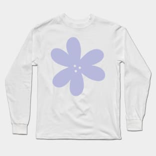 Cute Abstract Flower - lilac purple Long Sleeve T-Shirt